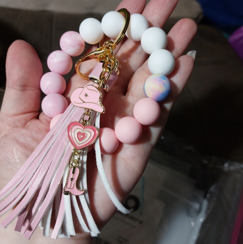 Cowgirl Barbie-Inspired Keychain Bracelet